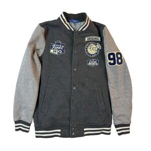 Funko Varsity Jacket Anime Men S Gray Everett WA Original Patch Collectible